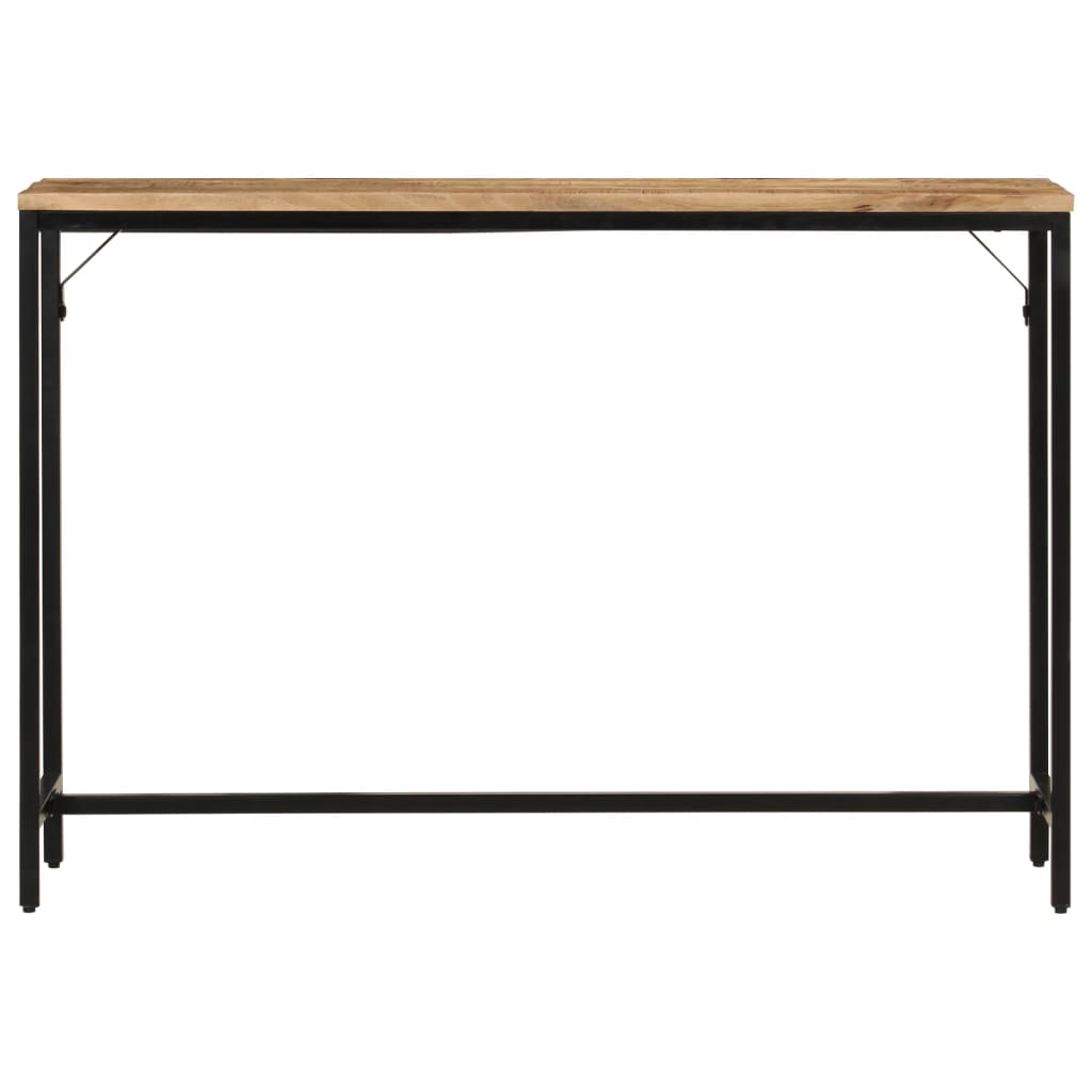 konsoles galdiņš, 110x30x75 cm, neapstrādāts mango koks, dzelzs
