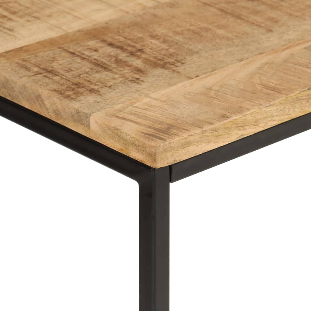 konsoles galdiņš, 90x30x75 cm, neapstrādāts mango koks, dzelzs