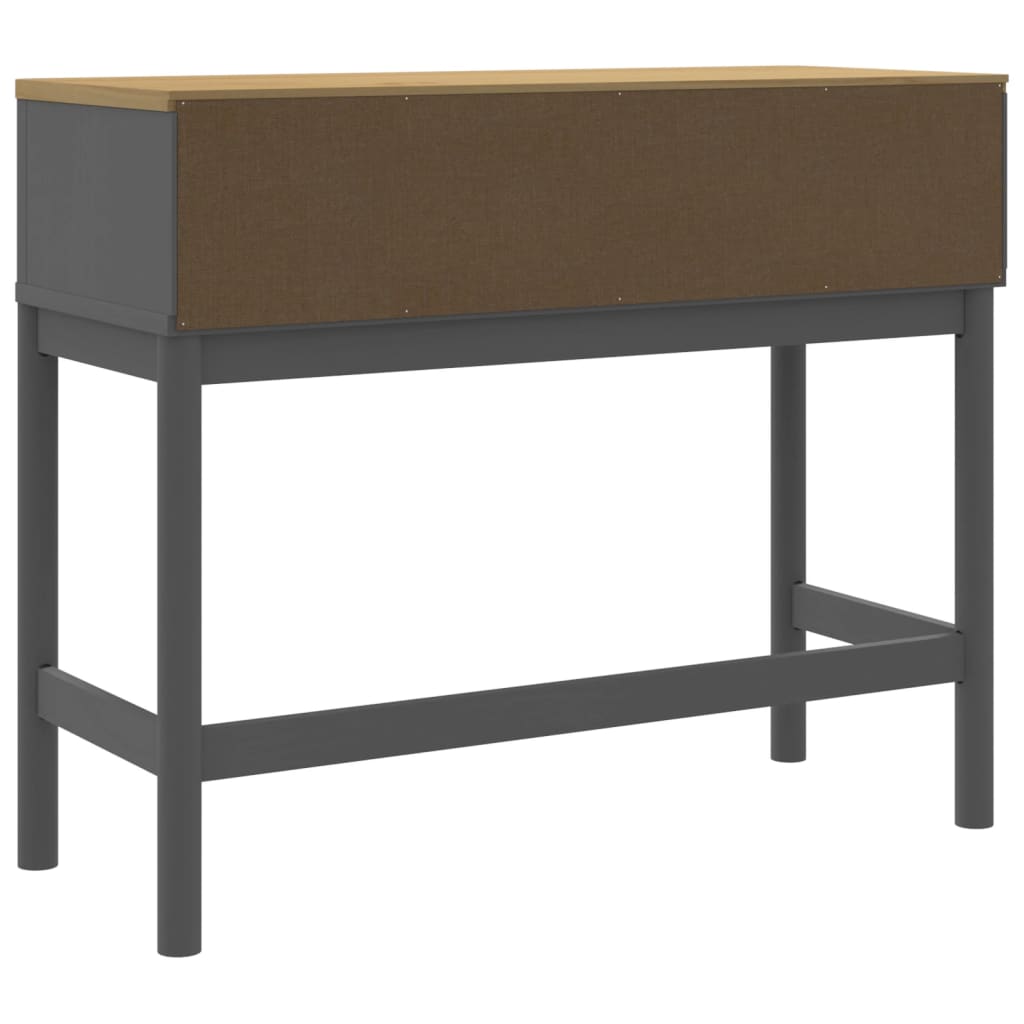 konsoles galdiņš FLORO, pelēks, 89,5x36,5x73 cm, priedes koks