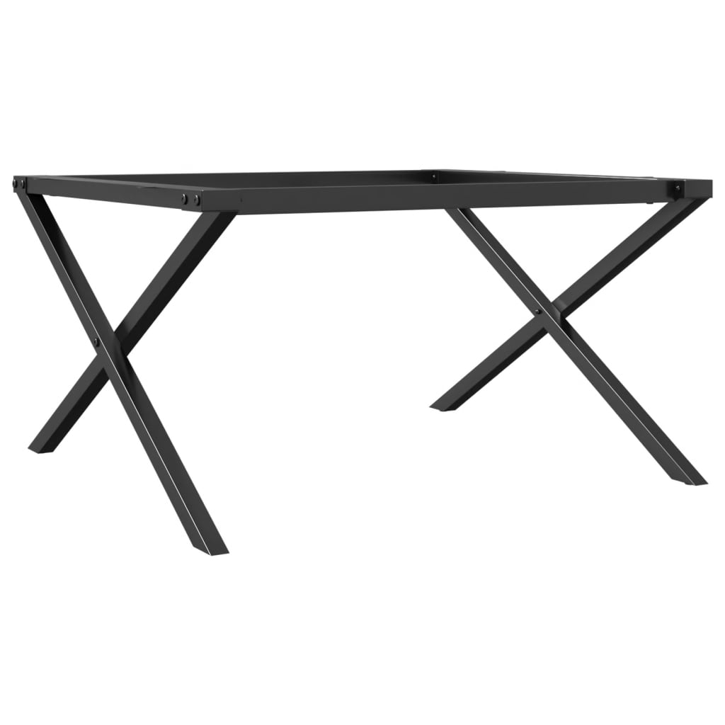 kafijas galdiņa kājas, 70x60x43 cm, X-forma rāmis, čuguns