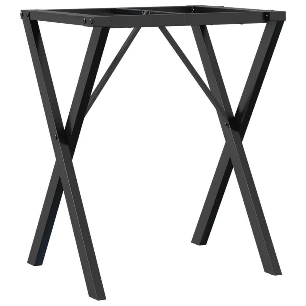 virtuves galda kājas, X-forma, 50x40x73 cm, čuguns