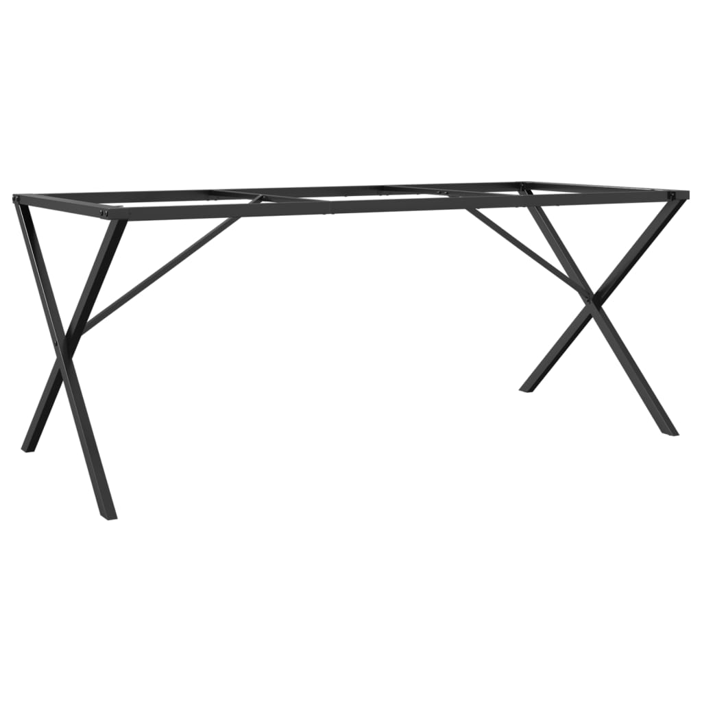 virtuves galda kājas, X-forma, 180x80x73 cm, čuguns