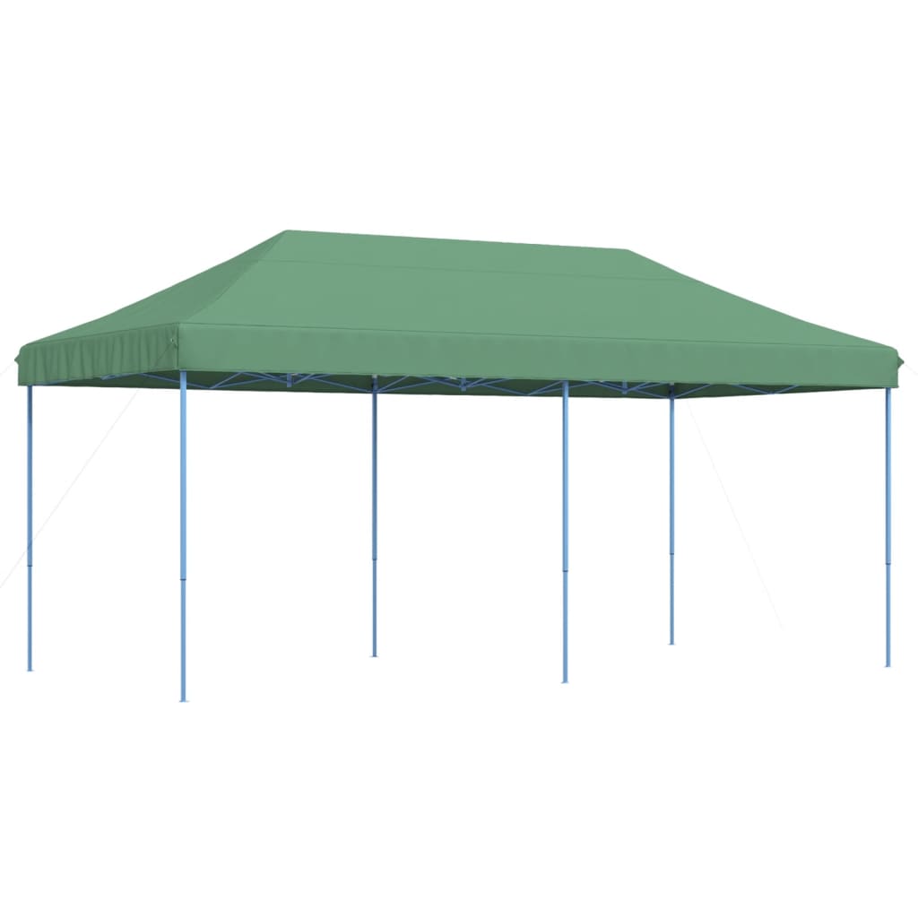 saliekama svinību telts, zaļa, 580x292x315 cm