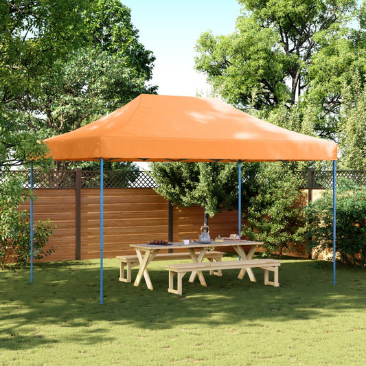 saliekama svinību telts, oranža, 440x292x315 cm