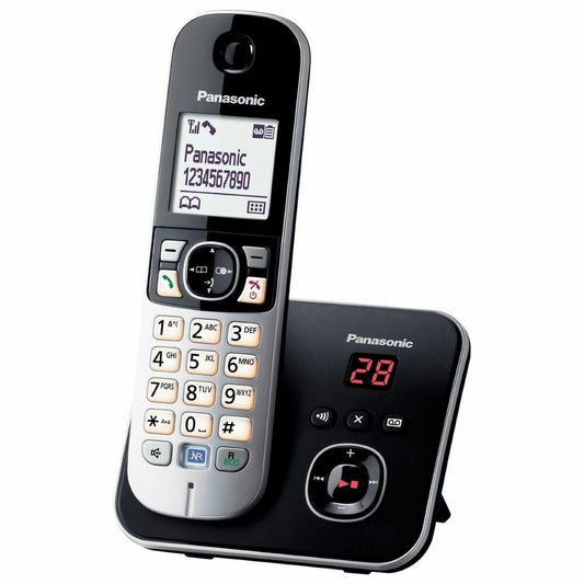 Беспроводный телефон Panasonic KX-TG6821FRB Чёрный Серый