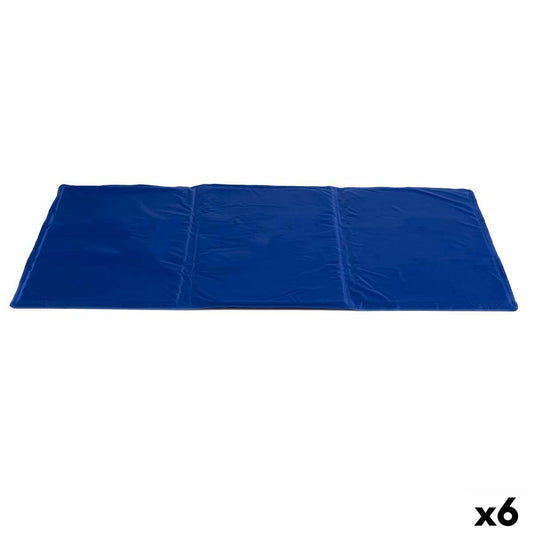 Коврик для собак Освежающий Синий Поролон Гель 49,5 x 1 x 90 cm (6 штук)
