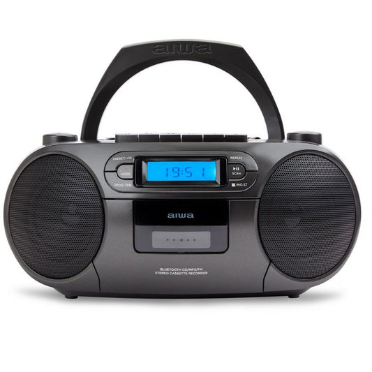 Радио с CD Aiwa BBTC-550BK Bluetooth 5.0 Чёрный LCD-экран