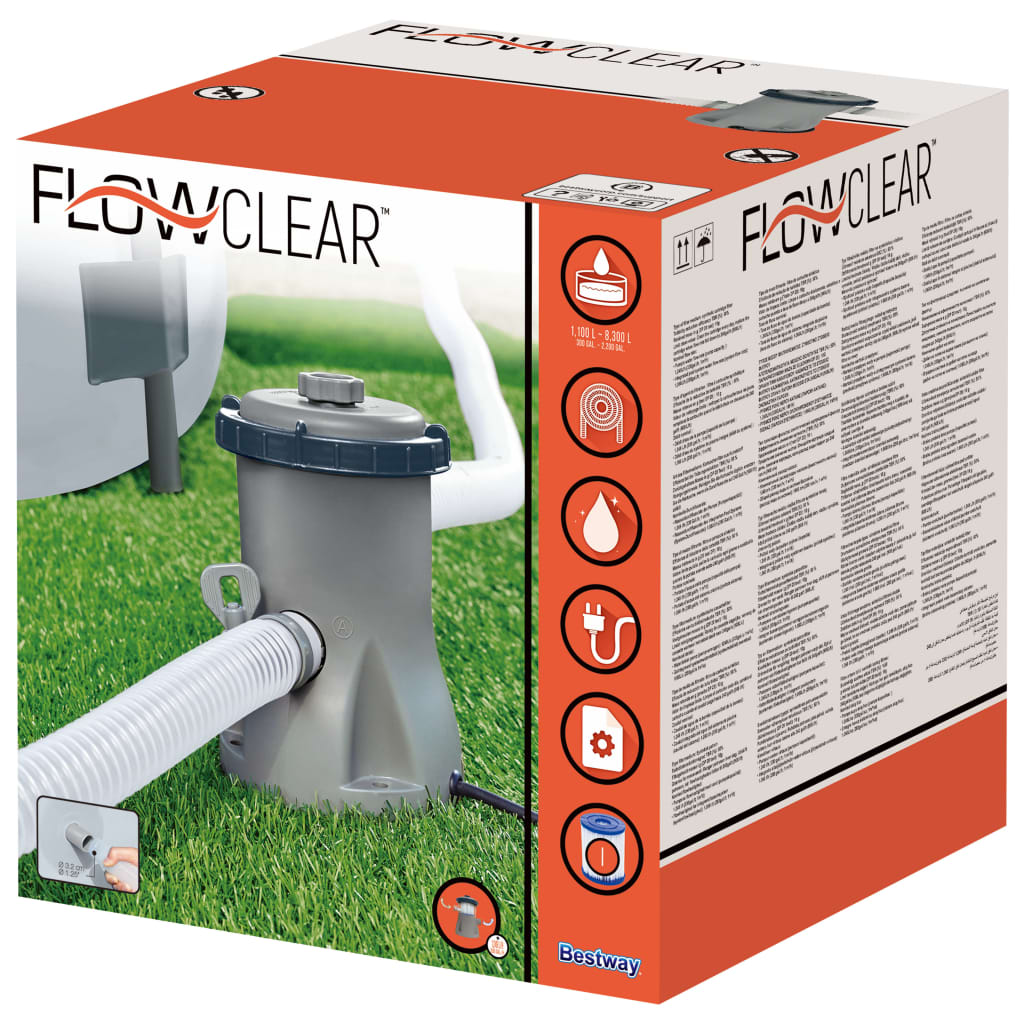 Фильтр-насос для бассейна Bestway Flowclear, 330 галлонов