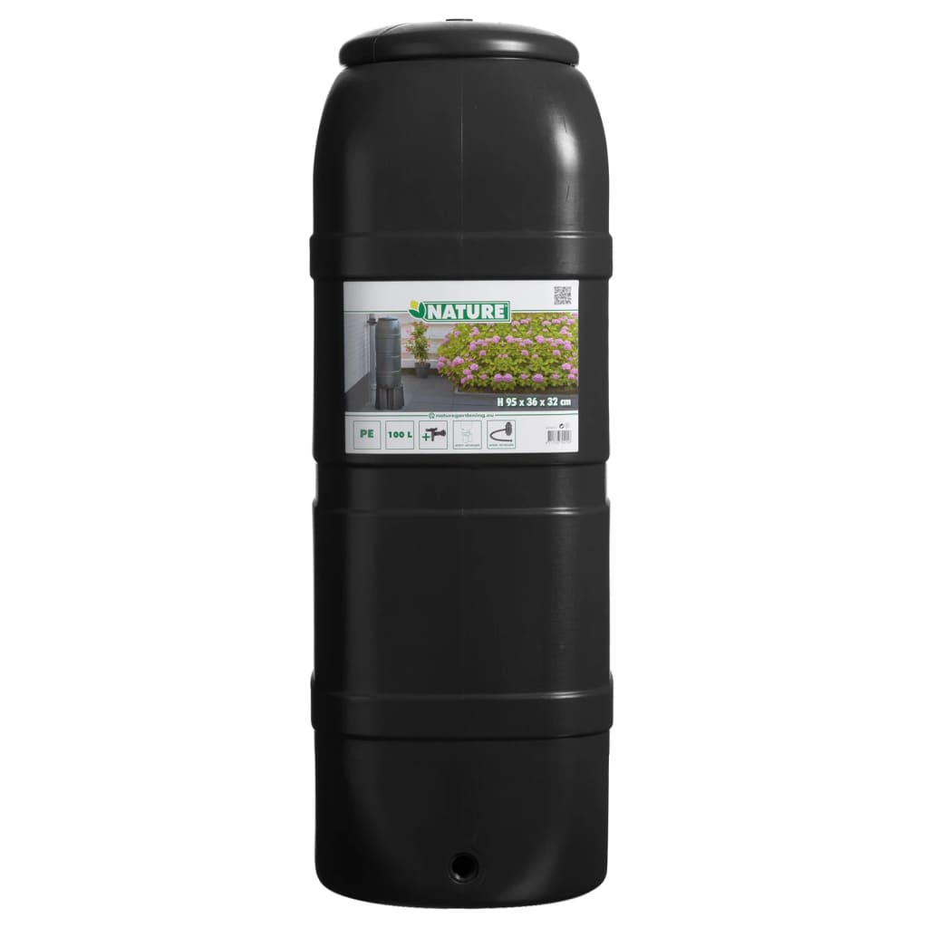 Nature rainwater tank, 100 L, black