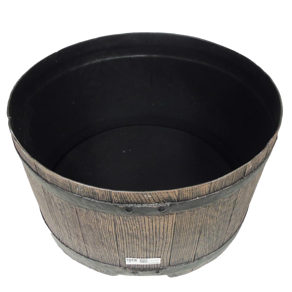 Nature rainwater barrel stand, 30.5x58 cm, wood imitation, brown