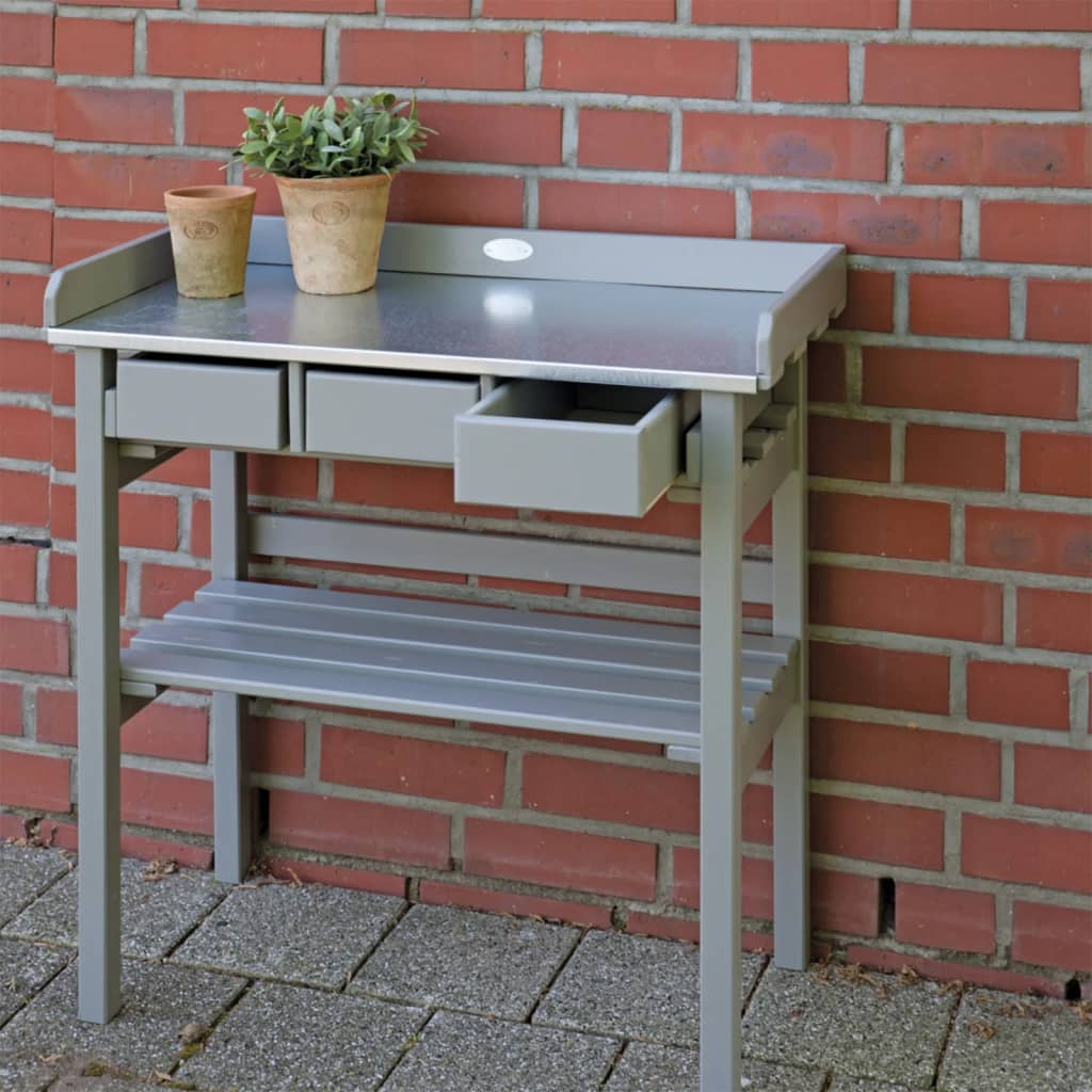 Esschert Design Garden Workbench, Grey, CF29G