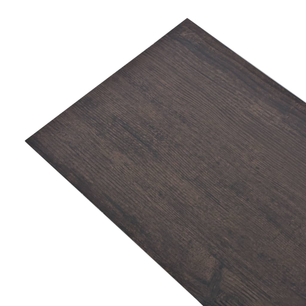 grīdas dēļi, 5,26 m², 2 mm, tumši pelēkas ozolkoka krāsas PVC