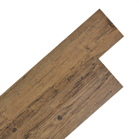 floor boards, self-adhesive, 5.02 m², 2 mm, nut brown PVC