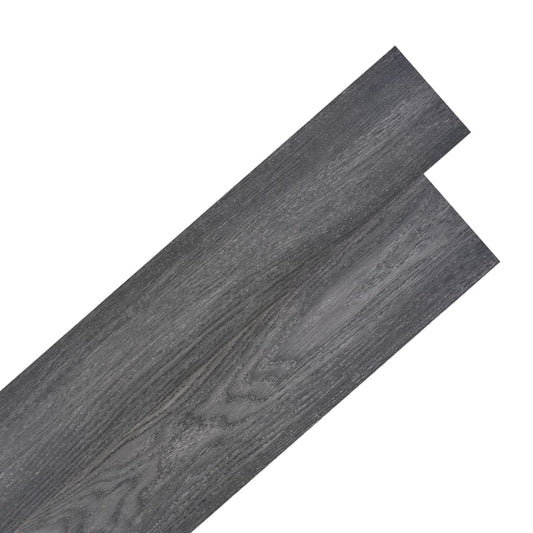 floor boards, self-adhesive, 5.02 m², 2 mm, PVC, black with white