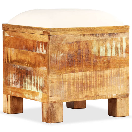 скамейка с ящиком, 40x40x45 см, массив переработанной древесины