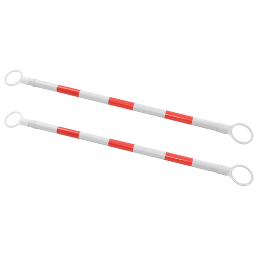 traffic cone barriers, 2 pcs., plastic, 116-197 cm