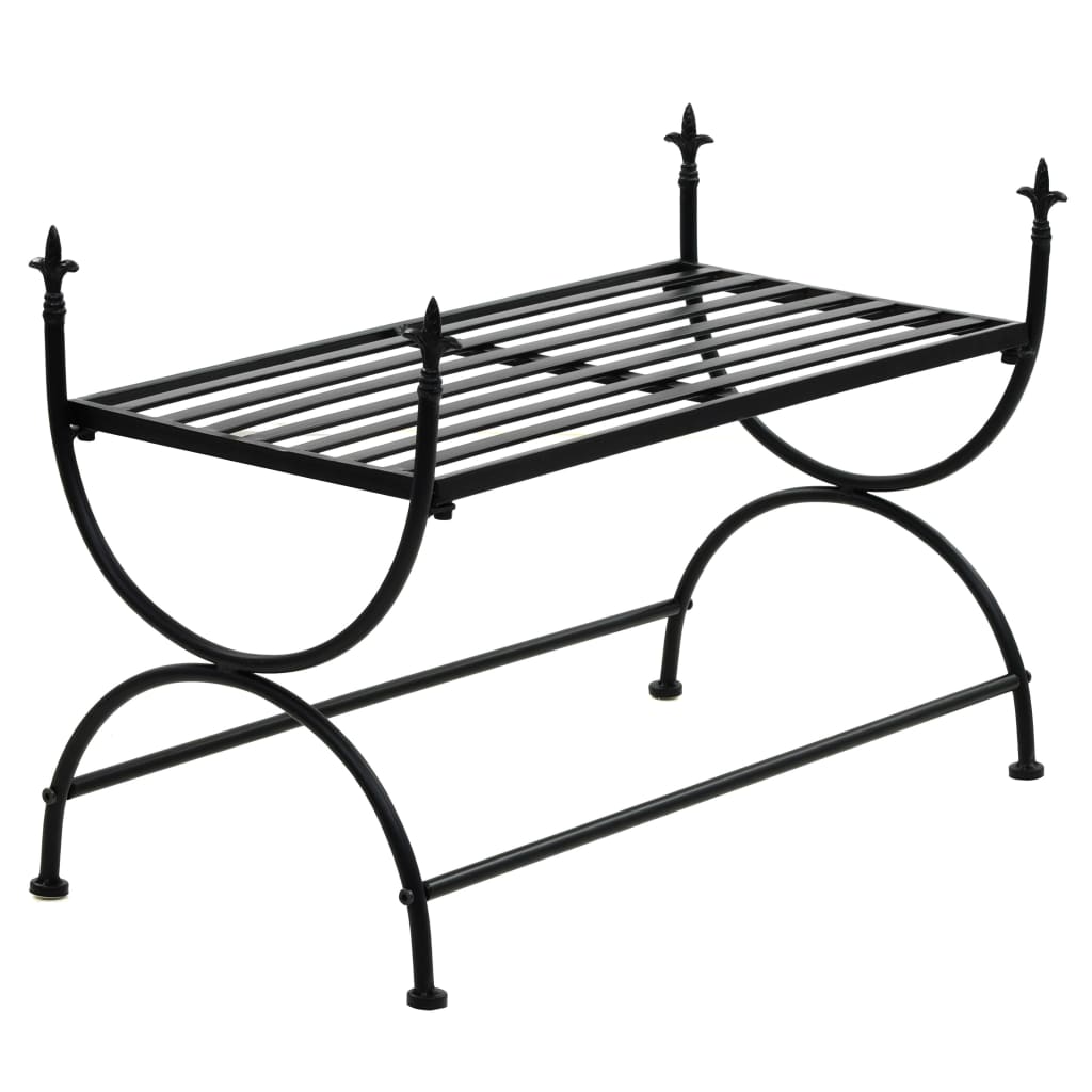 bench, vintage design, metal, 83x42x55 cm, black
