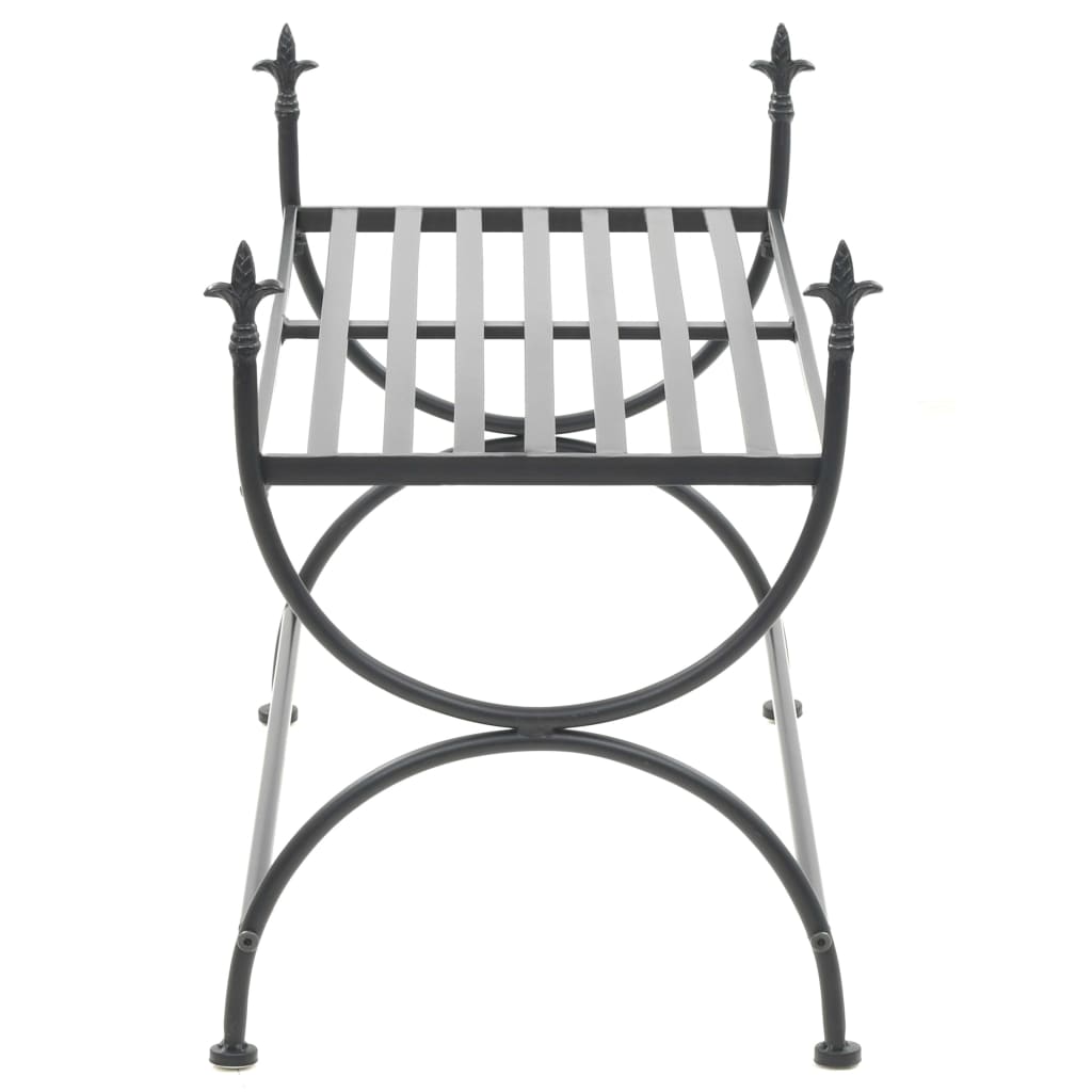 bench, vintage design, metal, 83x42x55 cm, black