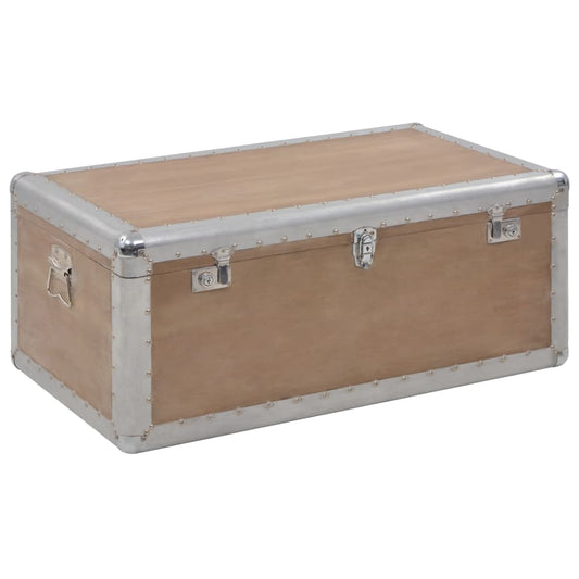 Ящик для хранения, 91x52x40 см, коричневый, массив ели