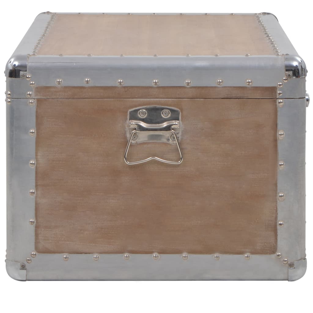 uzglabāšanas kaste, 91x52x40 cm, brūna, egles masīvkoks
