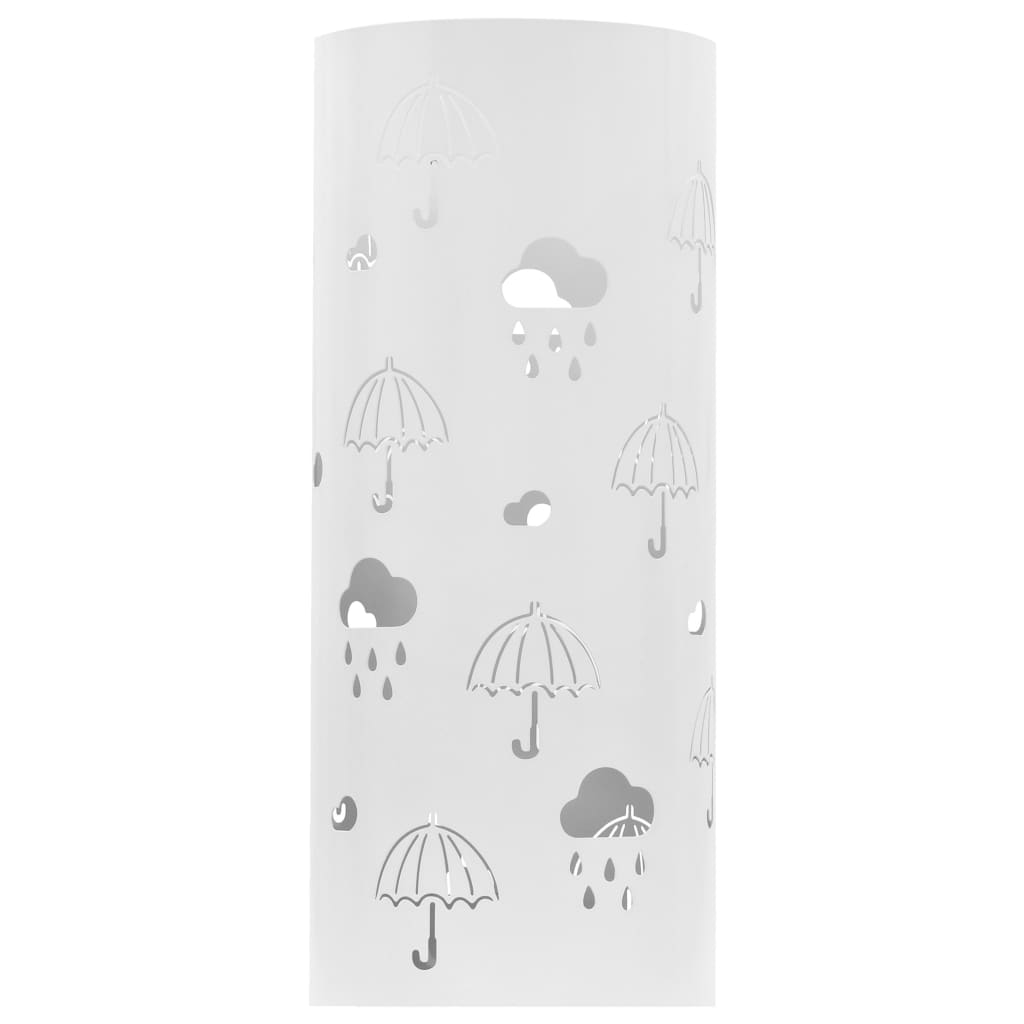 umbrella holder, white steel