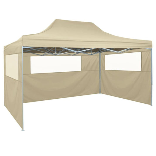 saliekama telts, 3x4,5 m, 3 sienas, krēmkrāsā - amshop.lv
