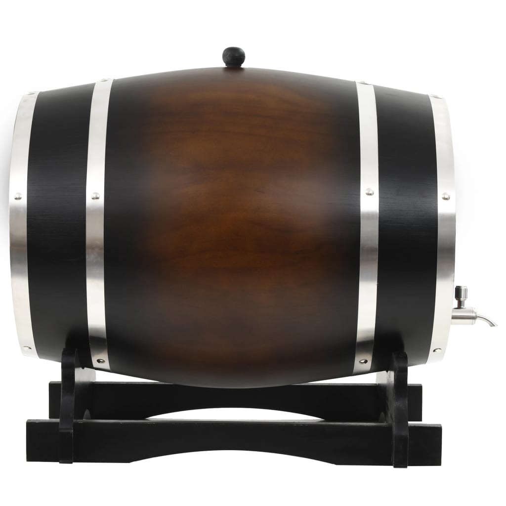 wine barrel with tap, solid pine wood, 35 L