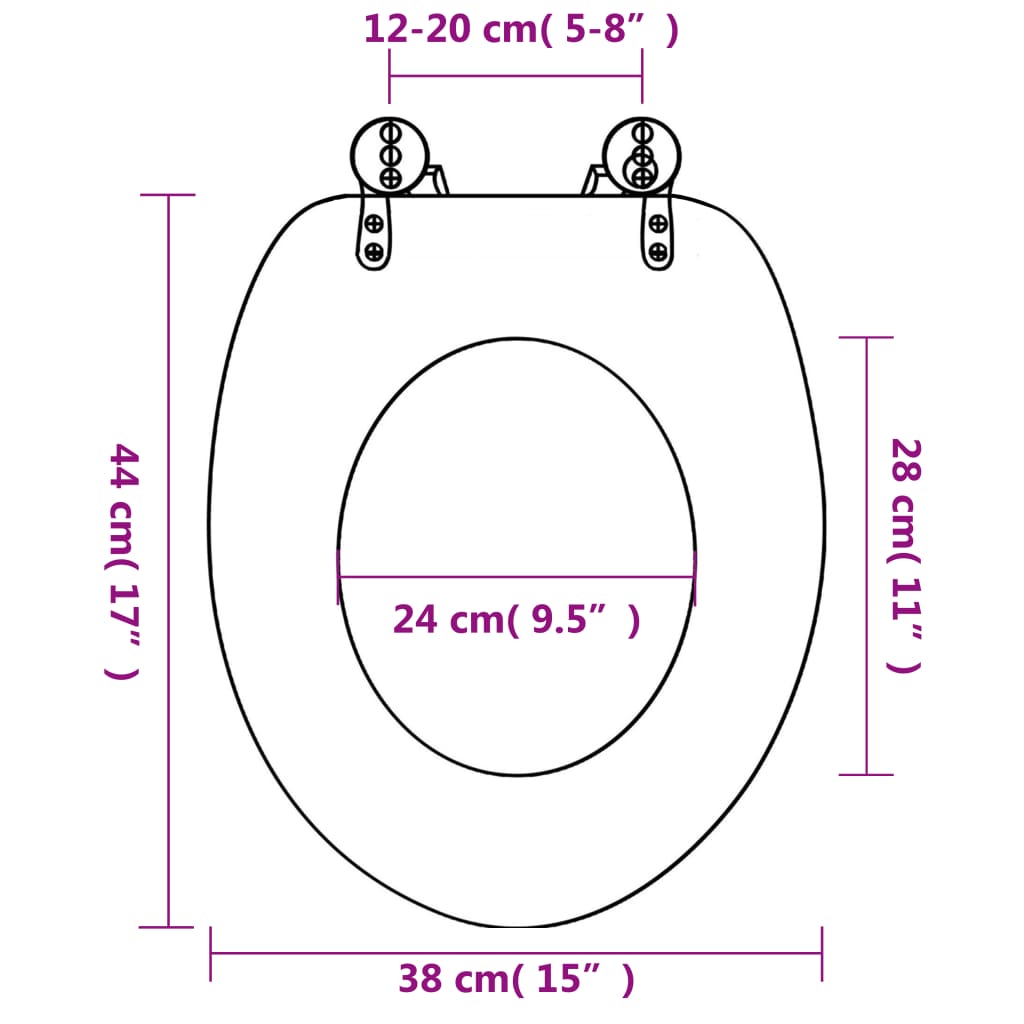 tualetes poda sēdekļi ar vākiem, 2 gab., MDF, jūraszvaigzne