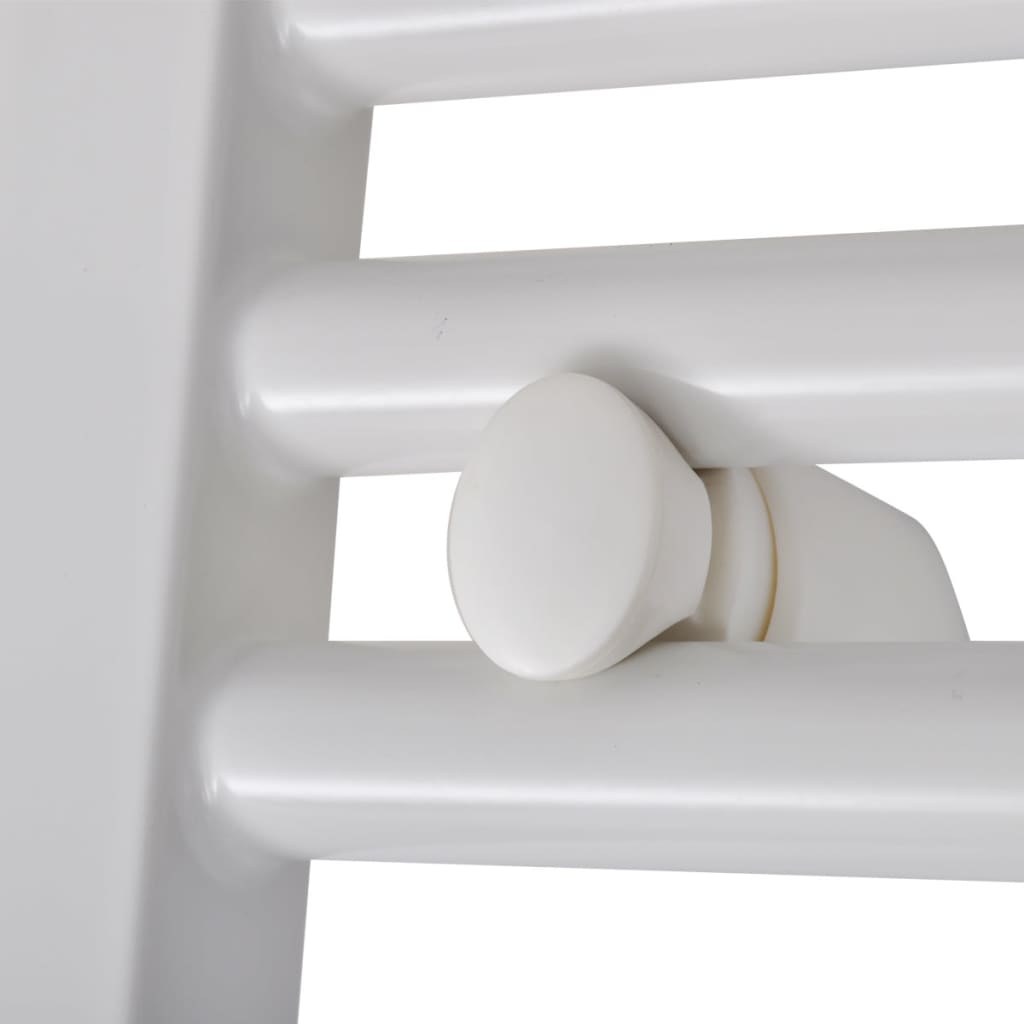 Towel rail for central heating, 600 x 1160 mm, white, straight