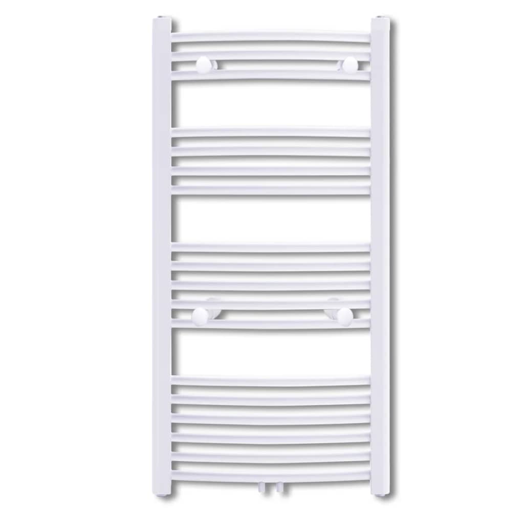 Towel rail for central heating, curved, 600 x 1160 mm