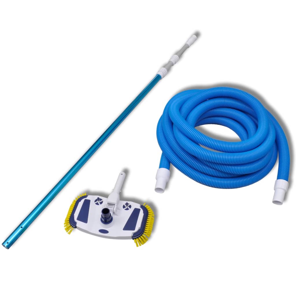 Pool Vacuum Brush with Retractable Handle and Hose