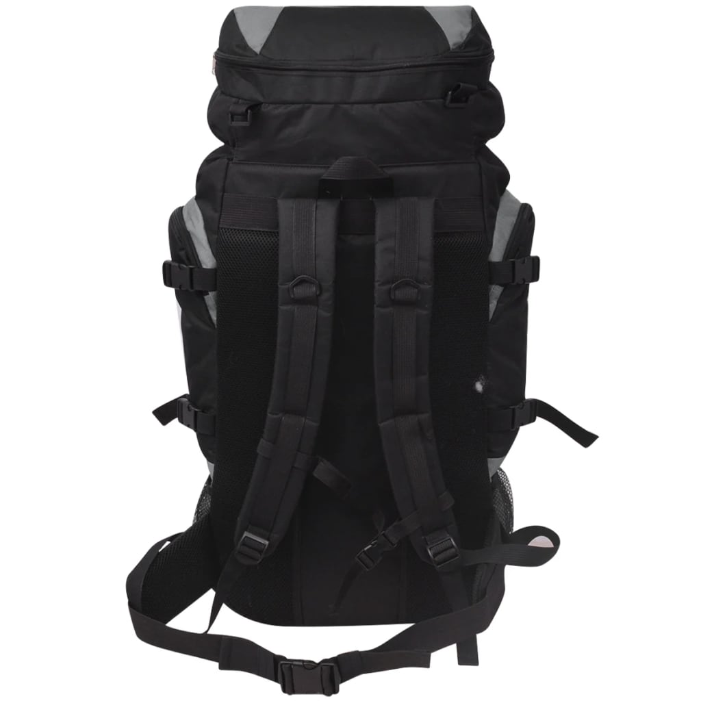 hiking backpack XXL, 75 L, black and gray