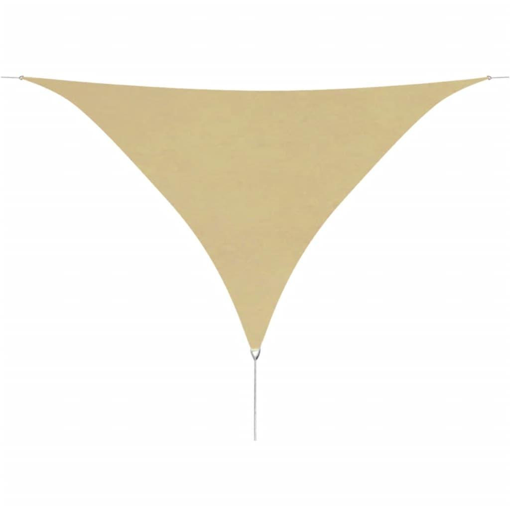saulessargs, 3,6x3,6x3,6m, trijstūra forma,bēšs oksforda audums - amshop.lv