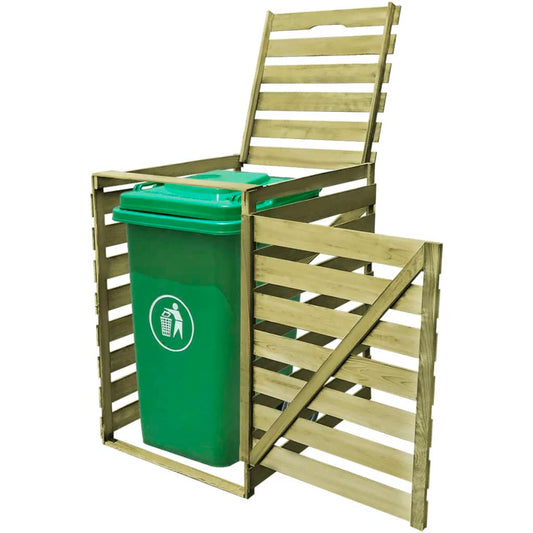 canopy for waste container, 240 L, impregnated wood