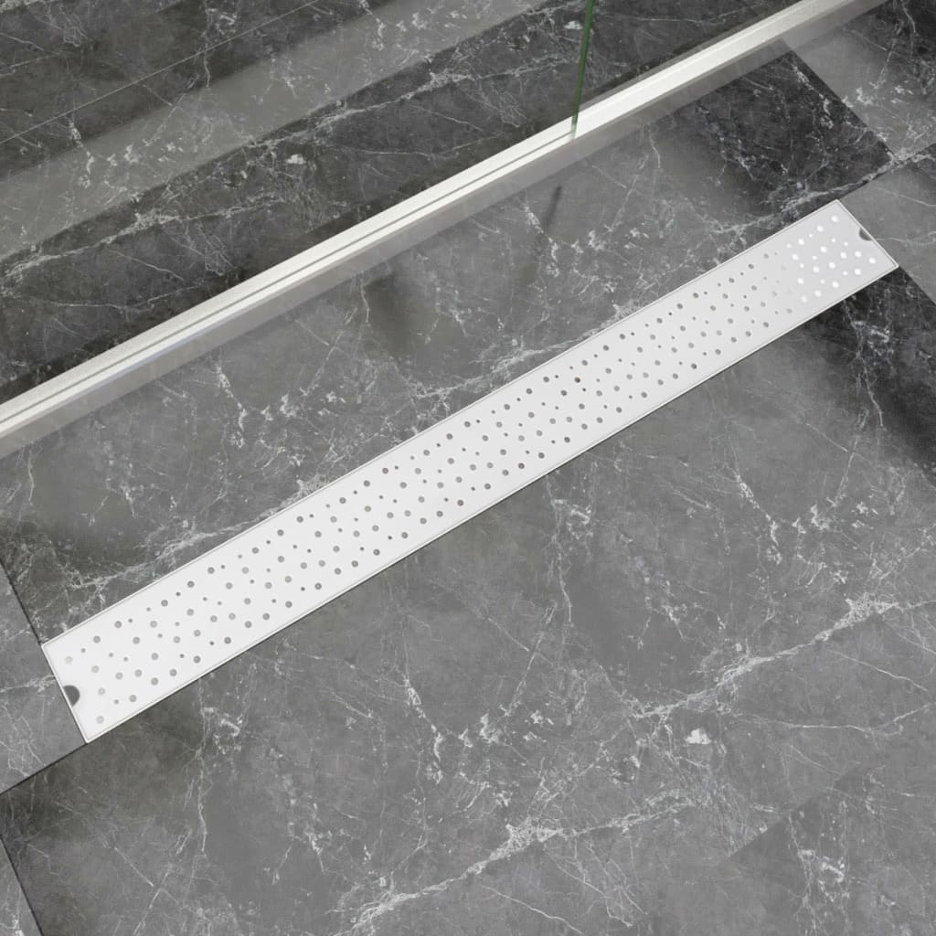 linear shower drain, 1030x140 mm, stainless steel