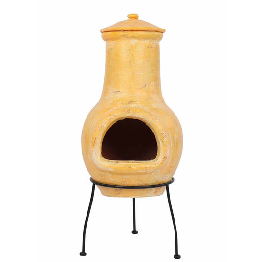 RedFire fireplace Tampico, 31x31x68 cm, clay, yellow