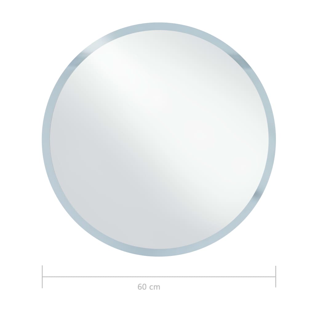 vannasistabas spogulis ar LED apgaismojumu, 60 cm