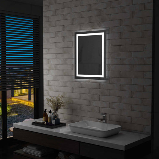 bathroom mirror with LED and touch sensor, 50x60 cm