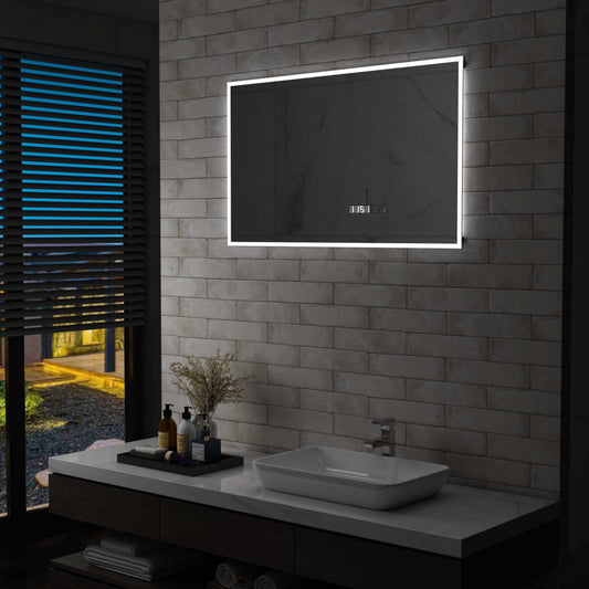 bathroom mirror with LED and touch sensor, 100x60 cm