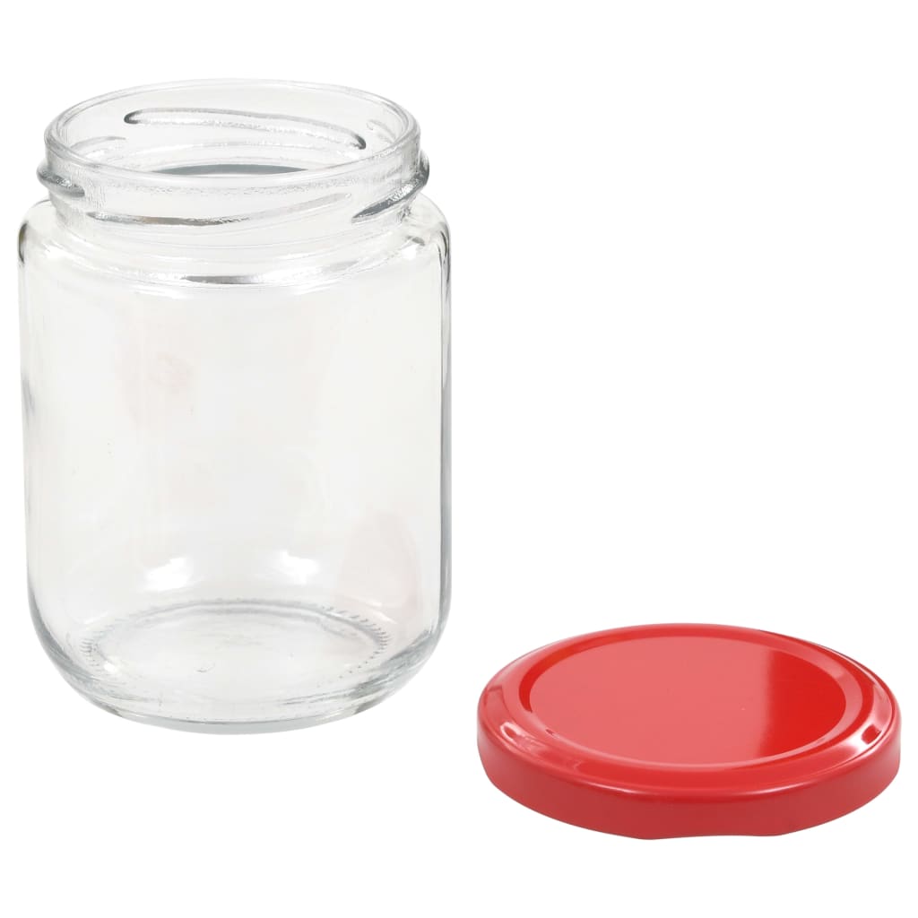 jam jars, red caps, 96 pcs., 230 ml