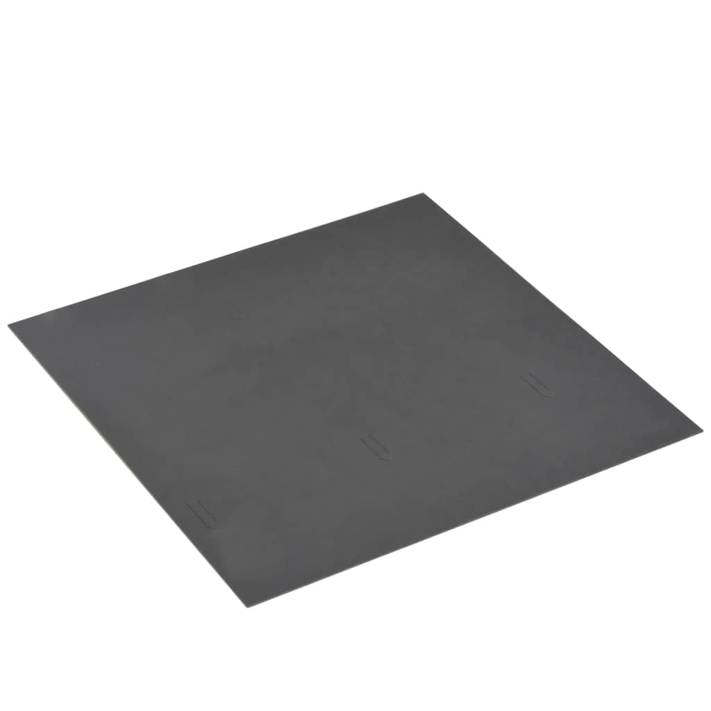 grīdas flīzes, pašlīmējošas, 5,11 m², melns raksts, PVC