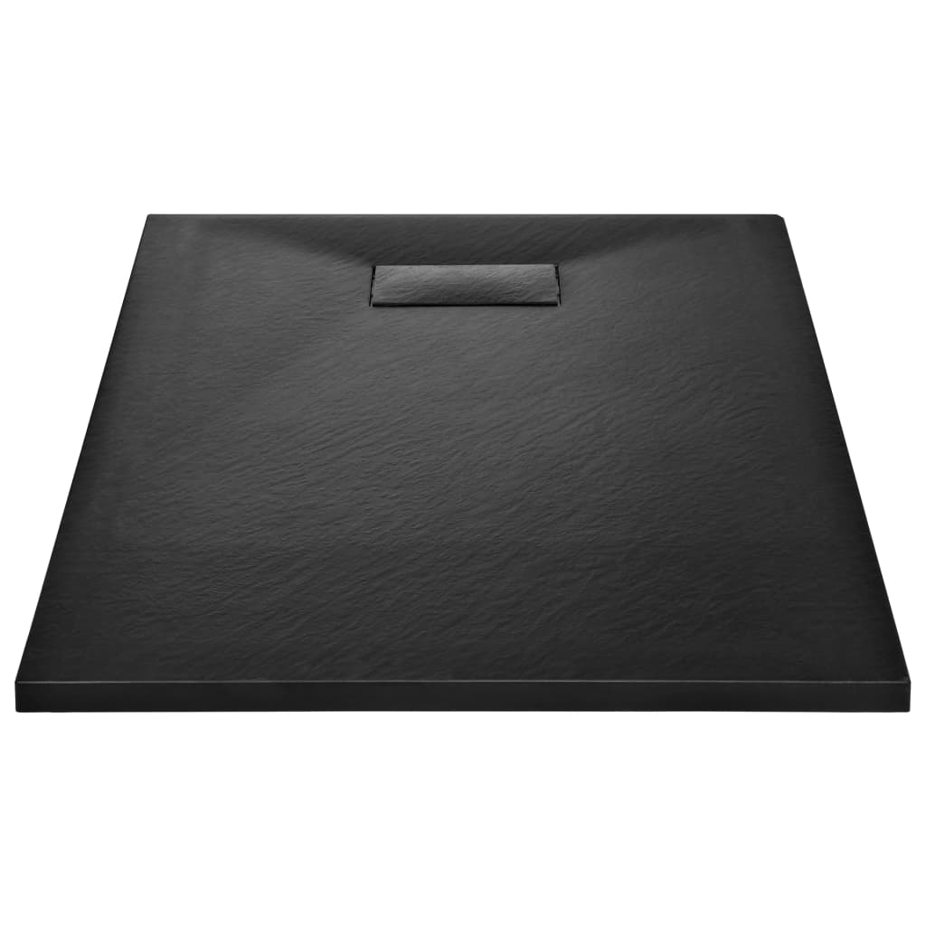 shower base, 100x80 cm, SMC, black