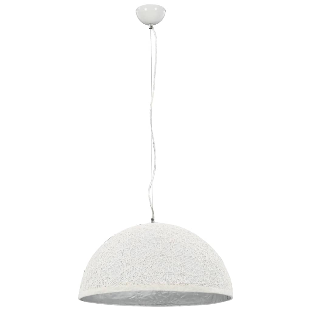 griestu lampa, Ø50 cm, E27, baltā un sudraba krāsā