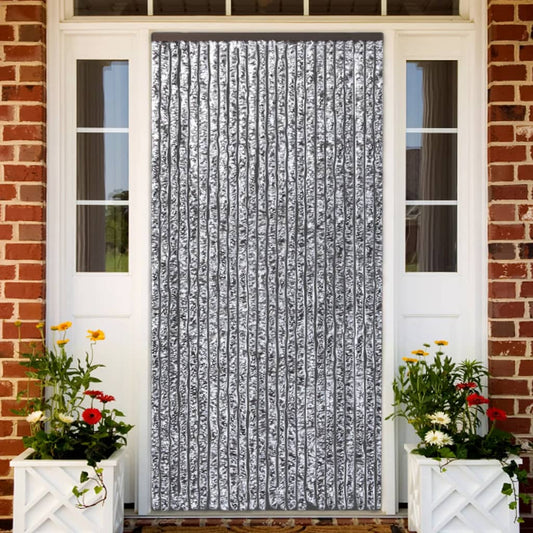 insect curtain, 90x220 cm, brown and beige chenille