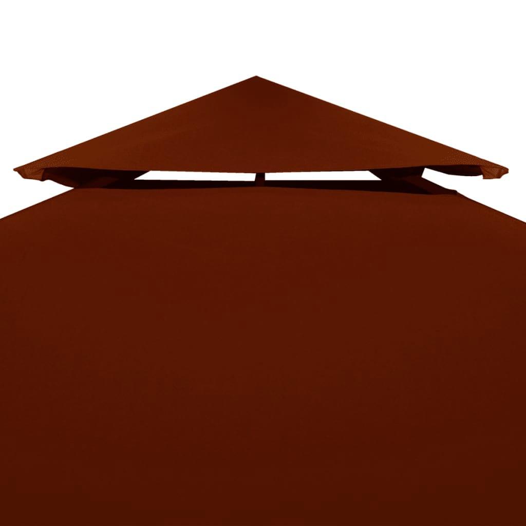 nojumes jumta pārsegs, divdaļīgs, 310 g/m², 3x3 m, sarkanbrūns - amshop.lv