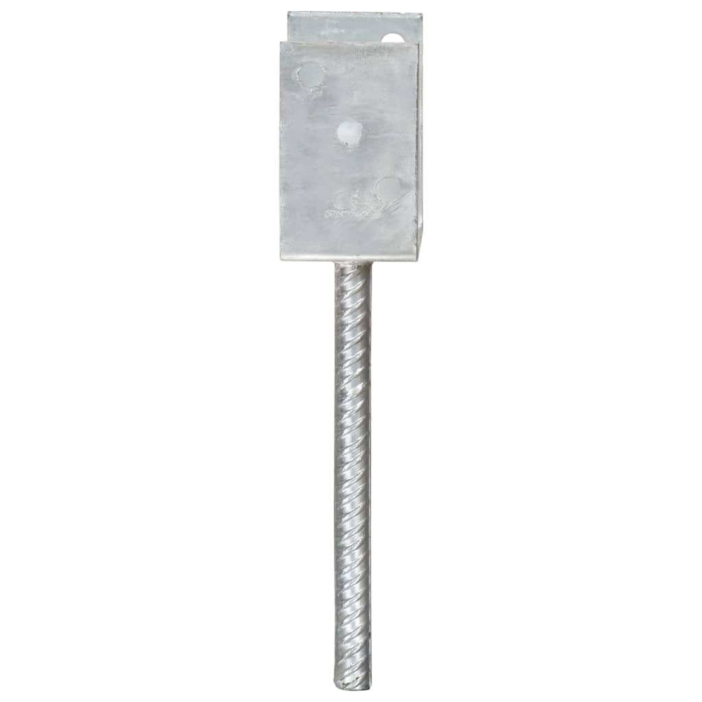 fence fasteners, 6 pcs., silver color, 10x6x30 cm, steel