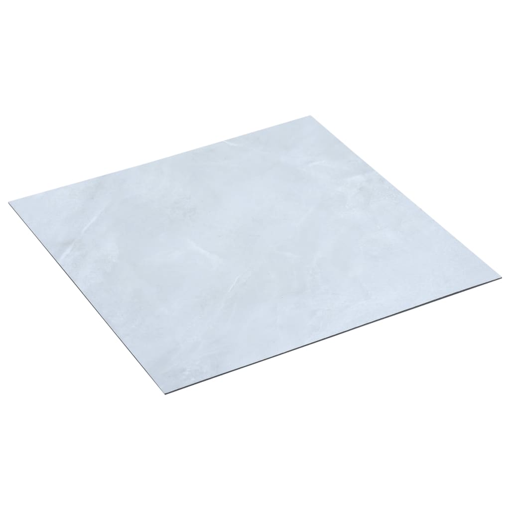 grīdas flīzes, pašlīmējošas, 5,11 m², PVC, balta marmora krāsa
