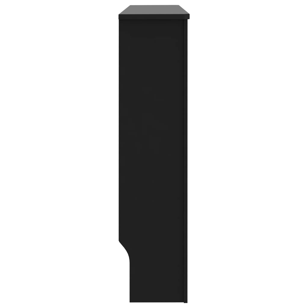 radiatora pārsegs, melns, 112x19x81 cm, MDF