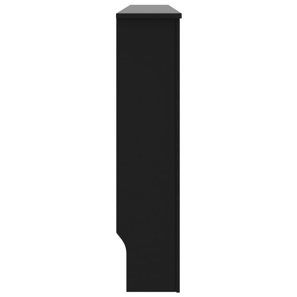 radiatora pārsegs, melns, 172x19x81 cm, MDF