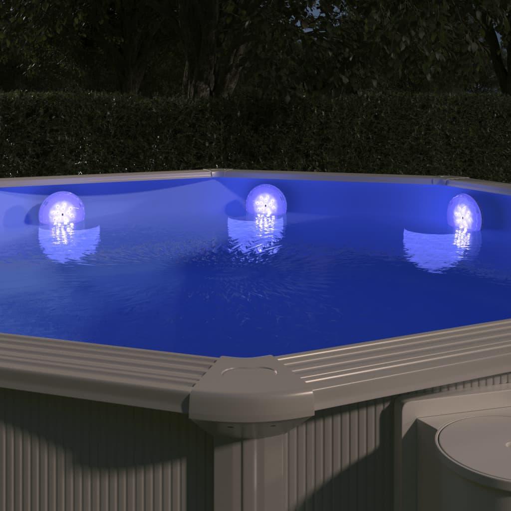 iegremdējama, peldoša baseina LED lampa, ar tālvadības pulti - amshop.lv